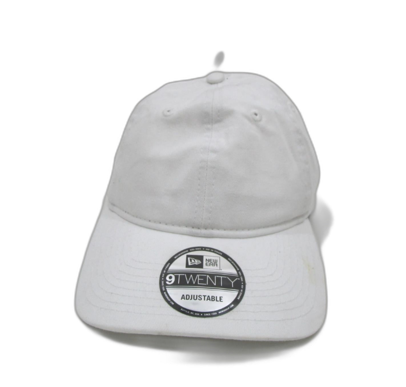 NEW Era 100%Cotton Adjustable Strap Metal Buckle Blank White Cap Osfm NEW