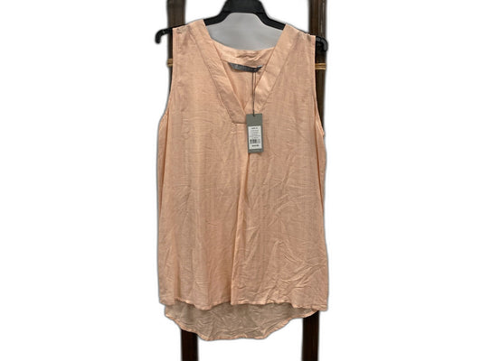 Katies Volume Woven Fashion Top Sleeveless Apricot Ladies Sz 10 NEW