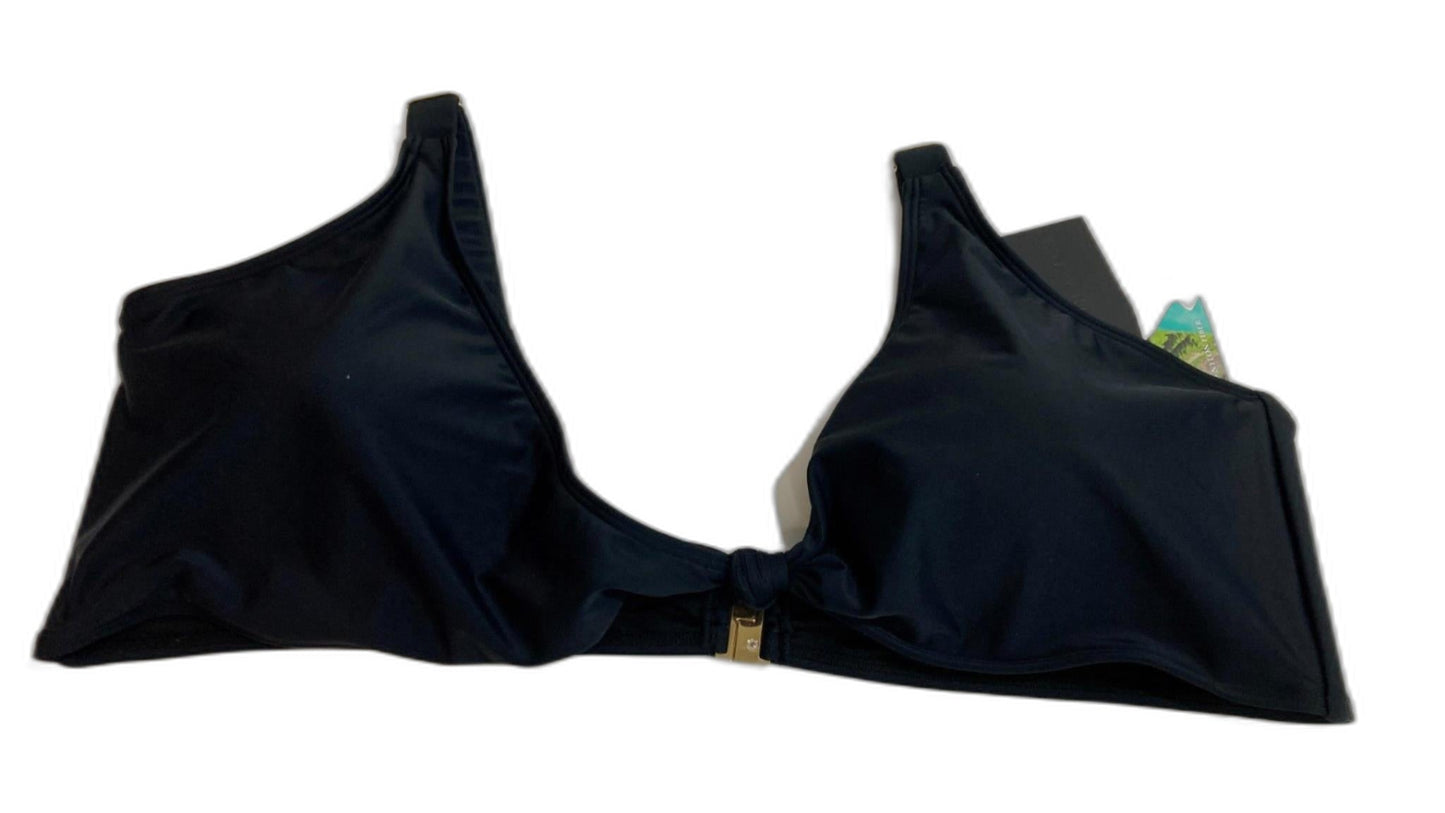 South Beach Removeable Padded Swim Bikini Top Black Ladies Sz 28 NEW