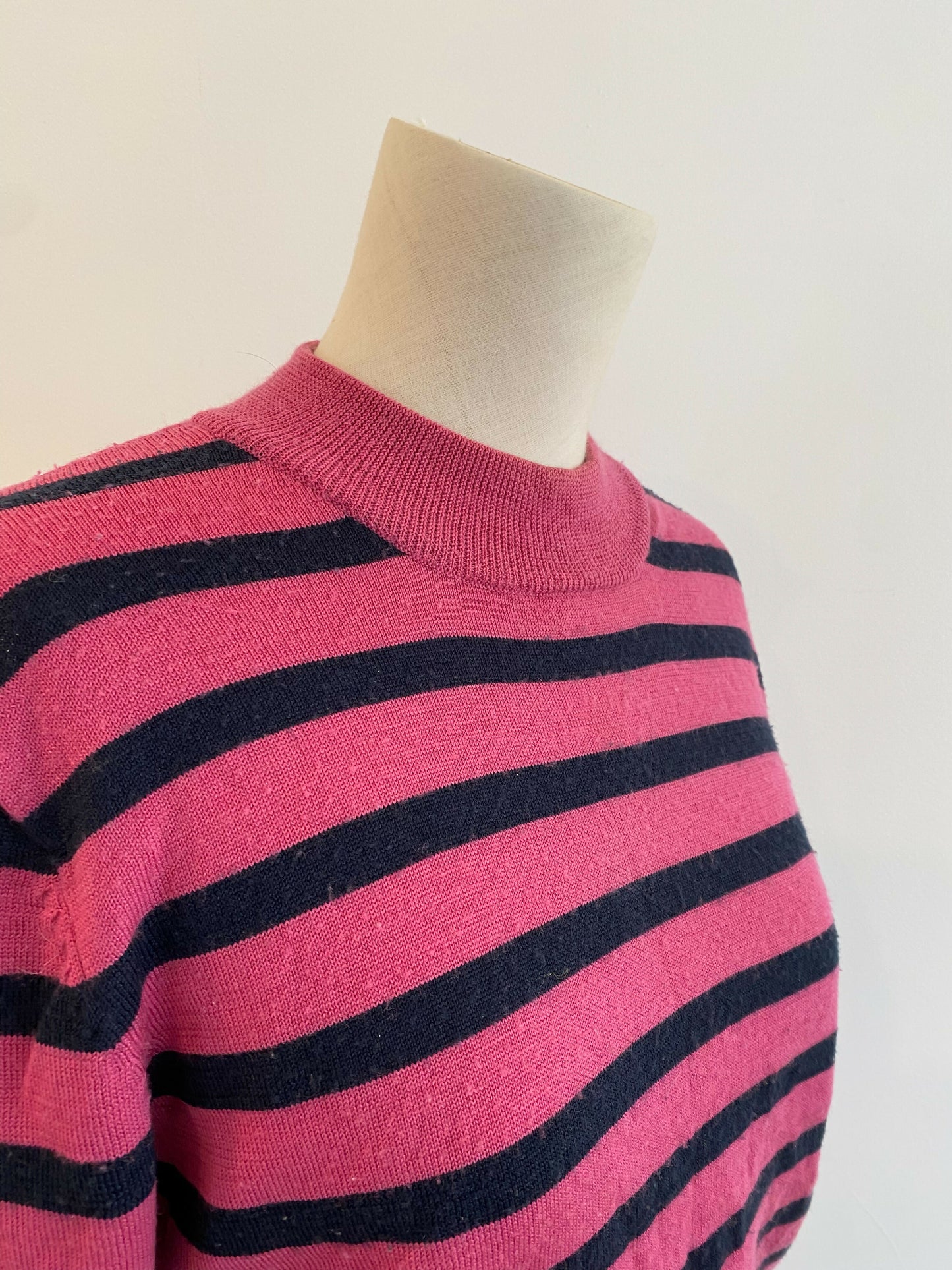 Women's Creswick Size Medium Striped Wool Jumper