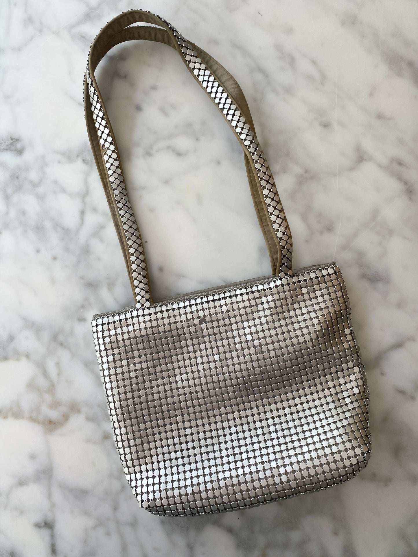 Jane Shilton Vintage Silver Chain Mesh Bag