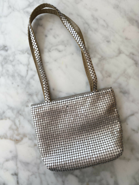 Jane Shilton Vintage Silver Chain Mesh Bag
