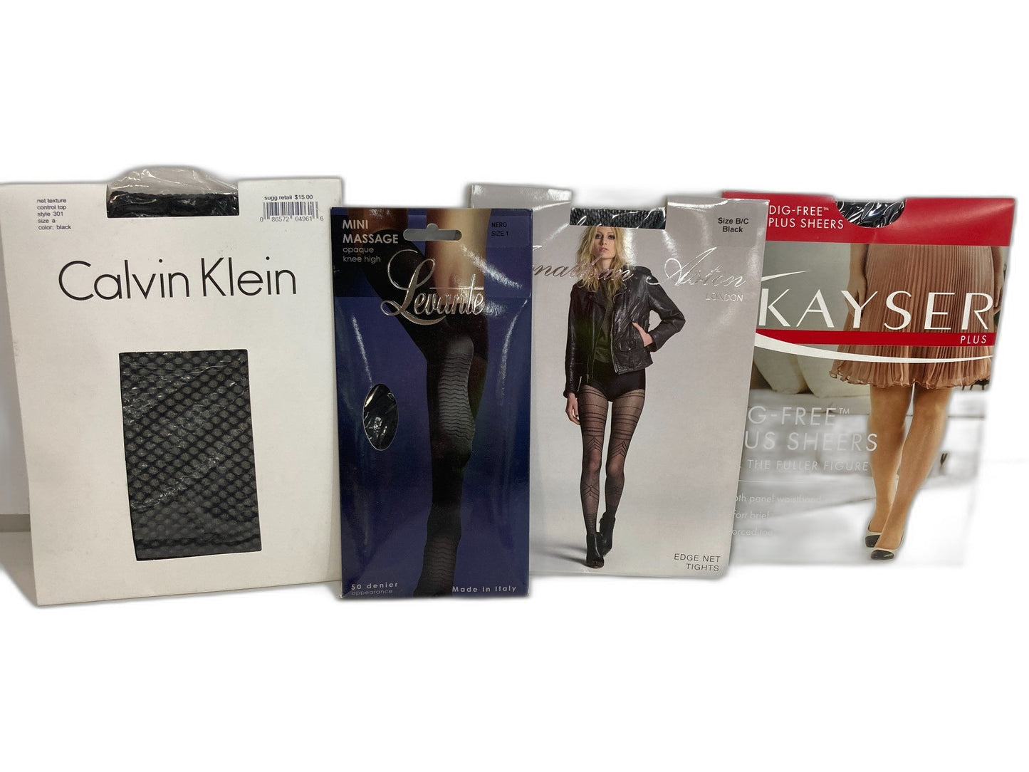 Calvin Klein, Kayer, Levante, Ja Pantyhose Various Ladies Sz Size 1 NEW