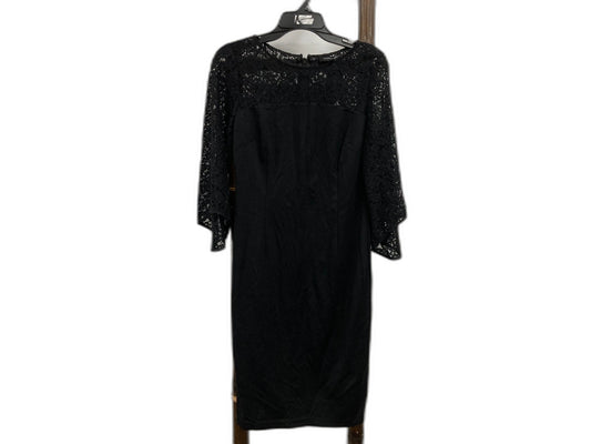 Collection Lace Top & Sleeves Stretch Body Black Dress Ladies Sz 10 Rp$99.95 NEW