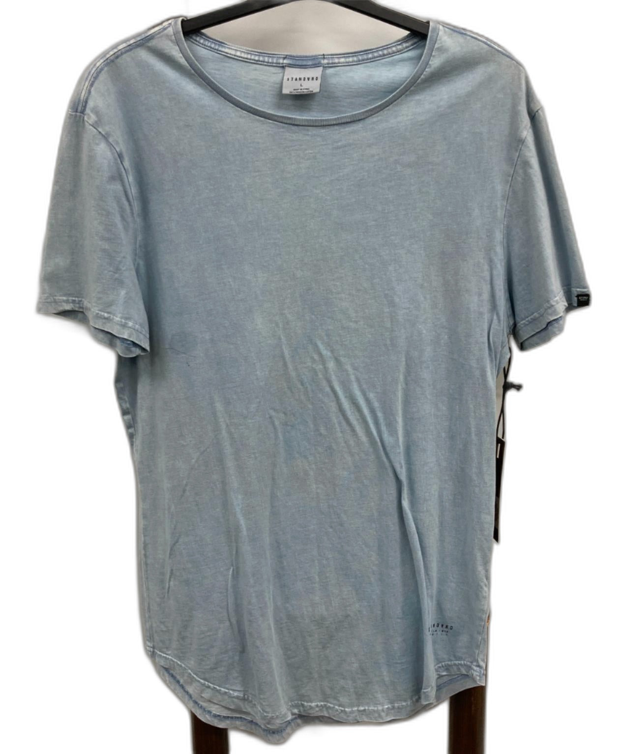 Standard Spire Ss Tee Light Denim S/Sleeve Long Tee Blue Mens Sz L Rp$39.95 NEW