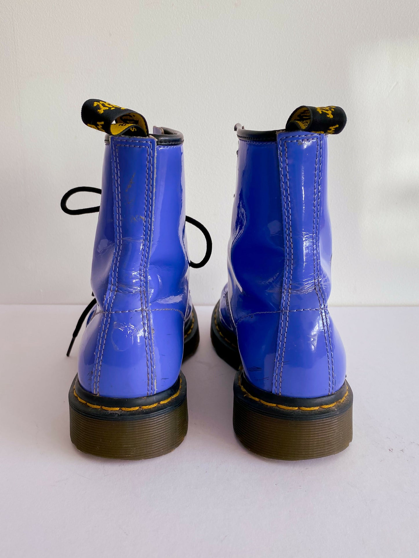 Dr Martens Size 39 Purple Leather Boots