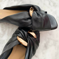 Mollini Size 39 Liberti Embellished Faux Leather Slides