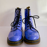 Dr Martens Size 39 Purple Leather Boots