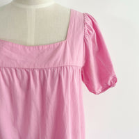 Cotton On Size Medium Light-Pink Tiered Cotton Maxi Dress