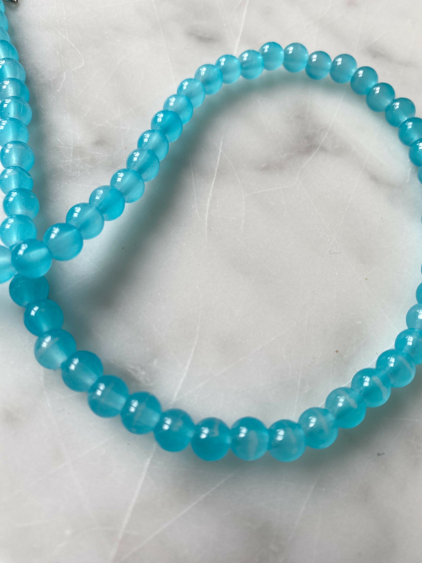 Blue Bead Necklace