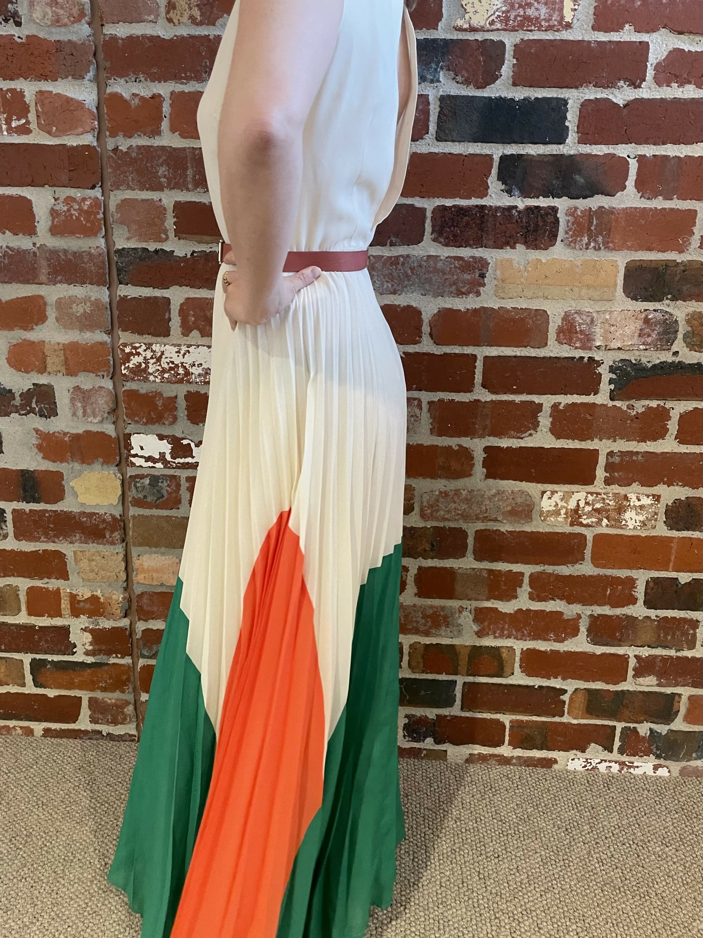 Pleated Statement Dress