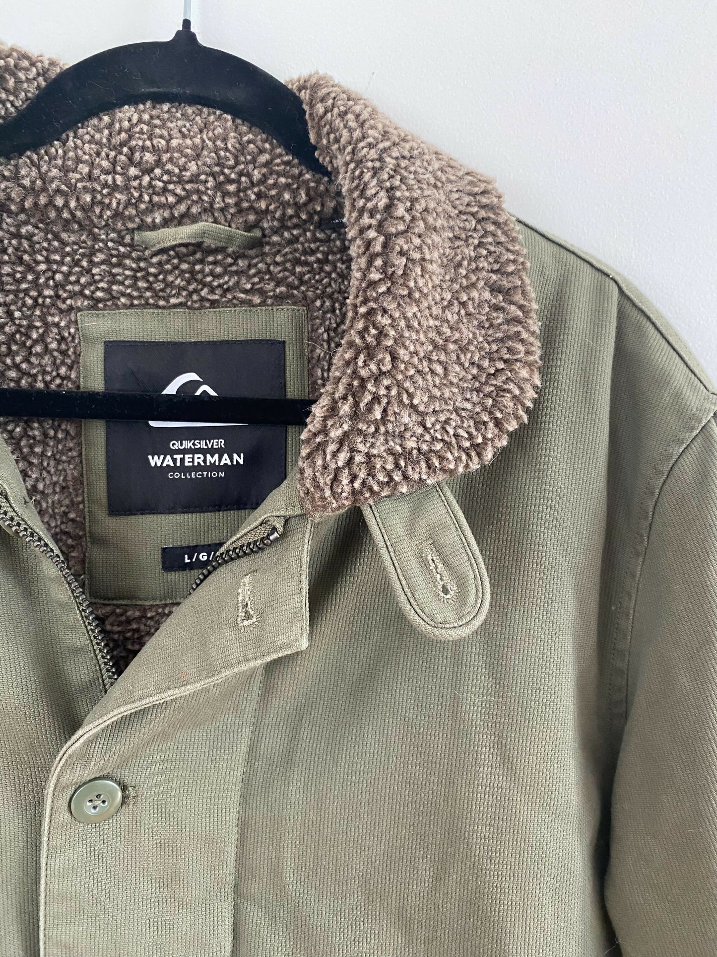 Men's Quicksilver Size Large Khaki Jacket