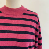 Women's Creswick Size Medium Striped Wool Jumper