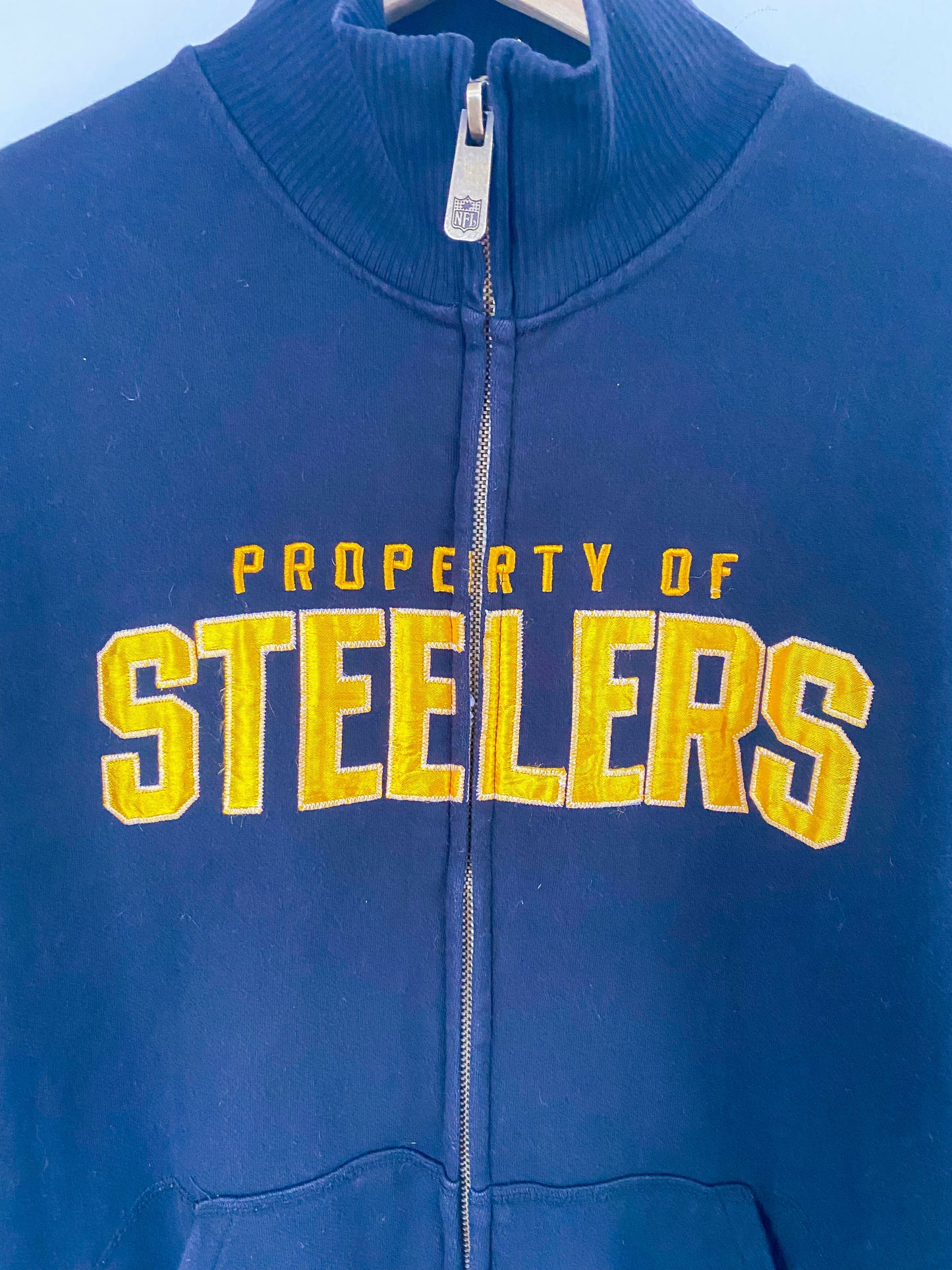 Men's Vintage Gridiron Classic Steelers Size M Black Jacket