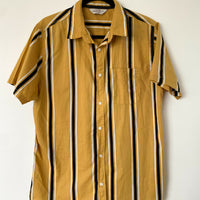 Men's Vintage Re-Mastered Size M Striped Coton Shirt
