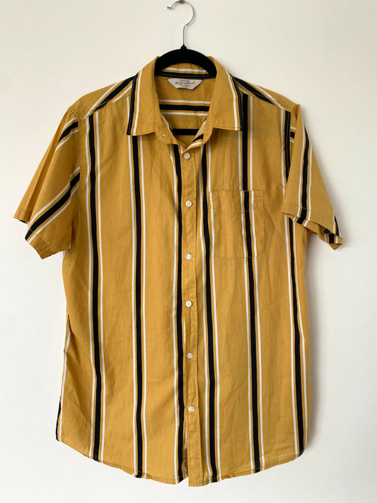 Men's Vintage Re-Mastered Size M Striped Coton Shirt