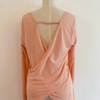 Lorna Jane Peach Open-Back Top