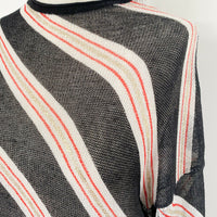 sass and bide Size S Sheer Striped Linen-Blend Top