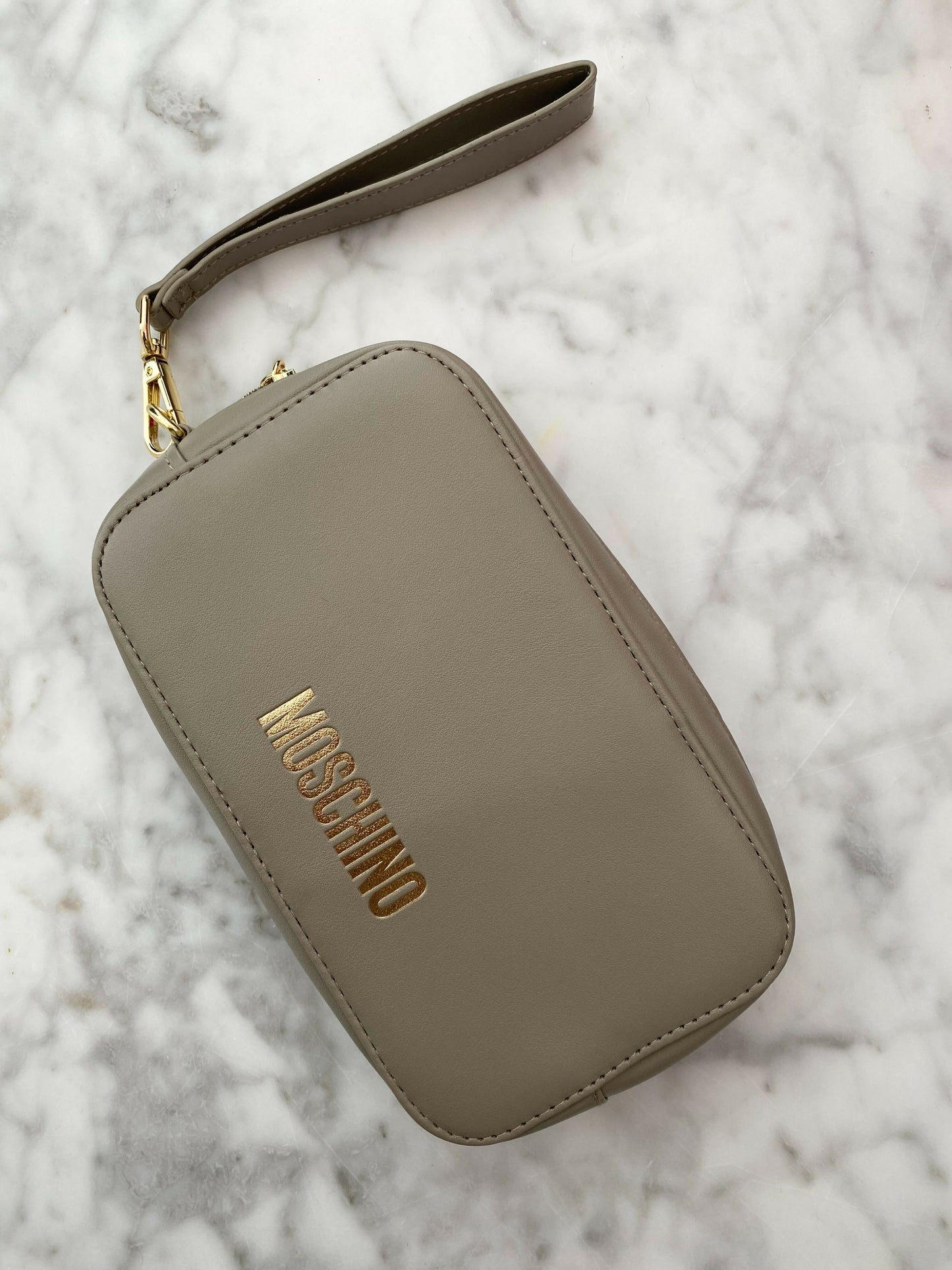 Moschino x China Airlines Faux Leather Travel Bag Clutch