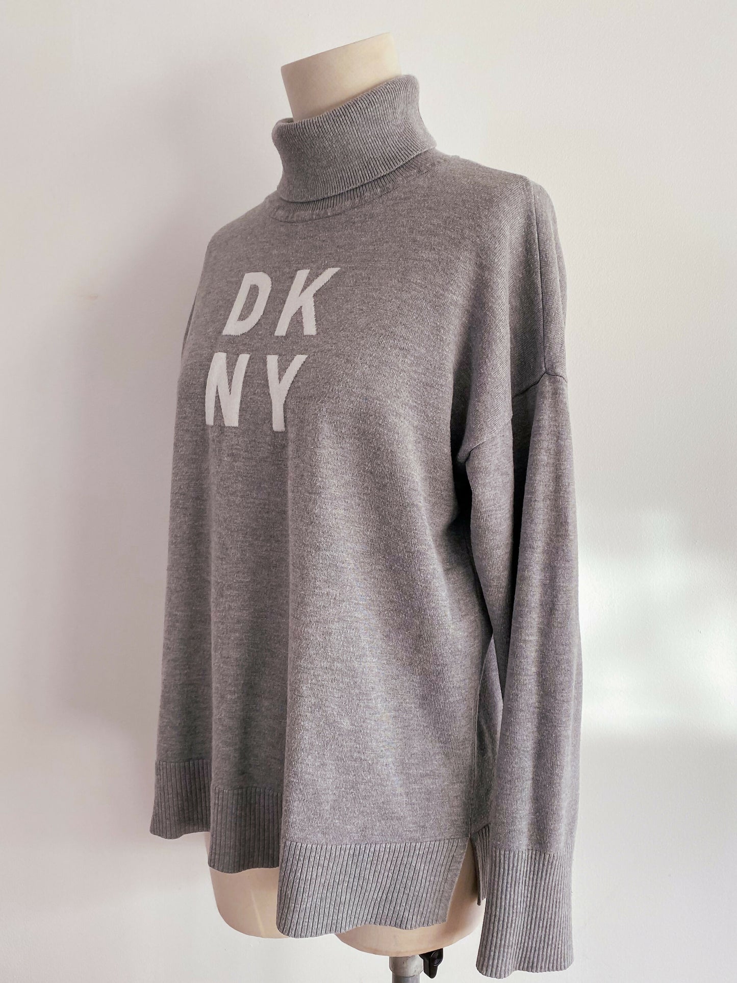 DKNY Size Medium Knitted Turtleneck Jumper