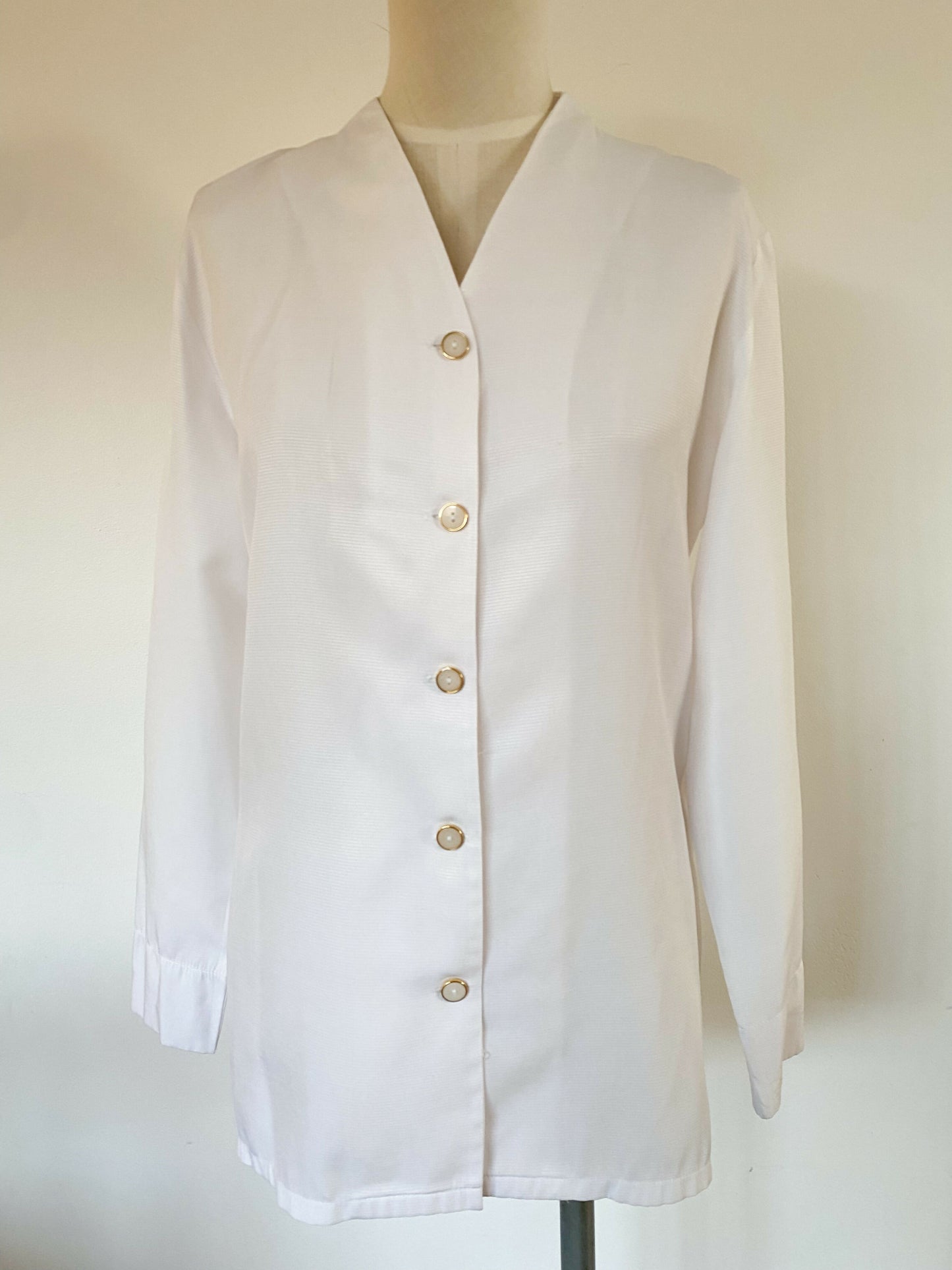 Vintage Table Eight Size 8 White Blouse