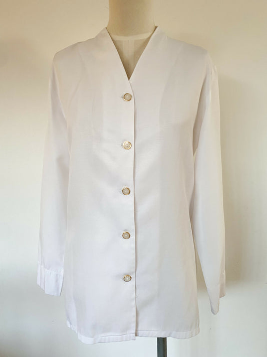 Vintage Table Eight Size 8 White Blouse