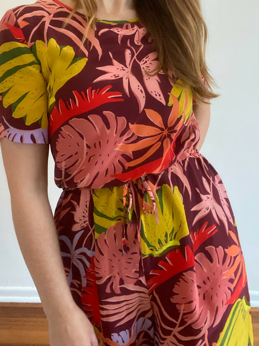 Women's Gorman Size 8 Fern-Print Jumpsuit