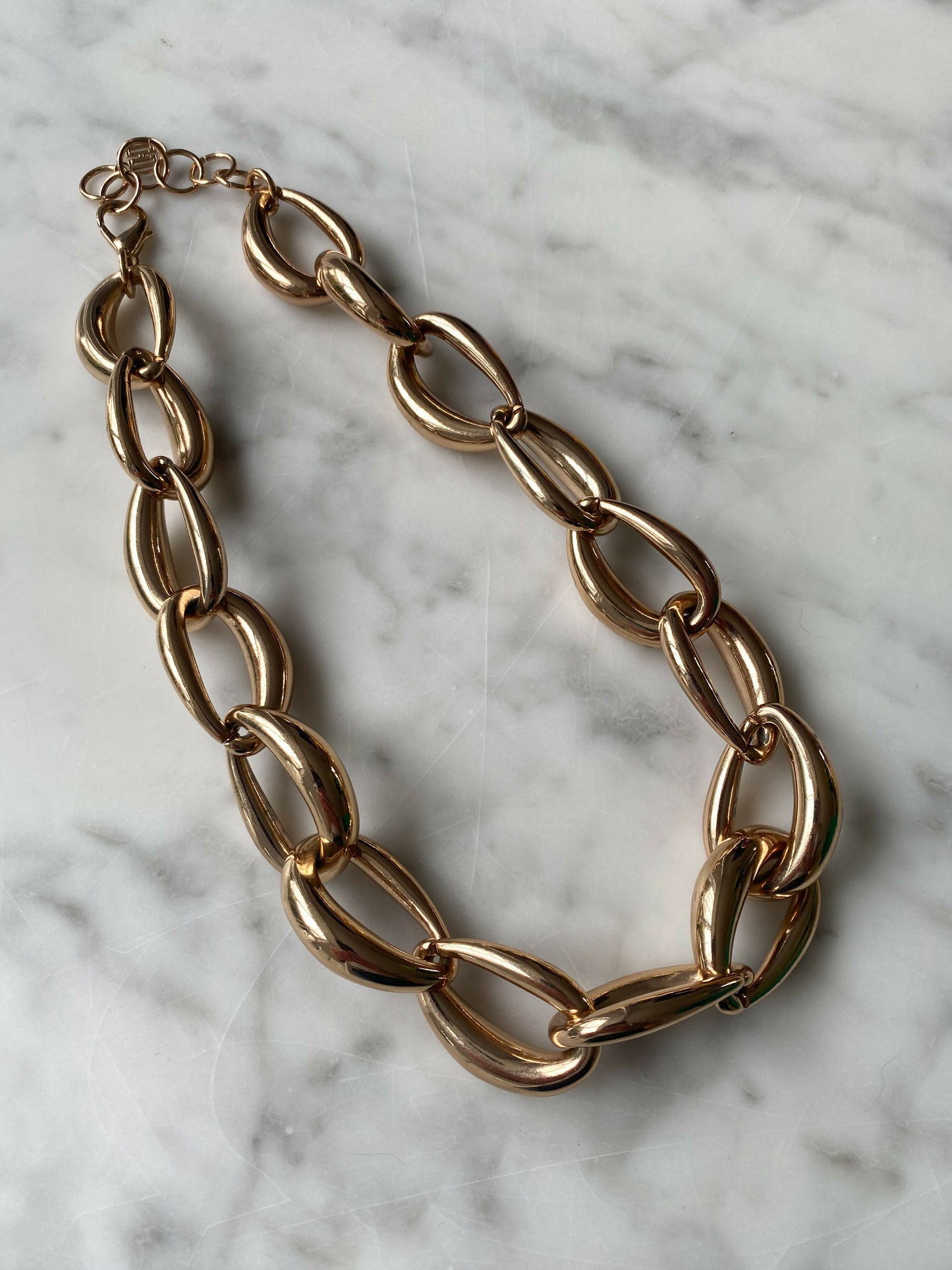 Chunky Gold-Tone Chain Necklace