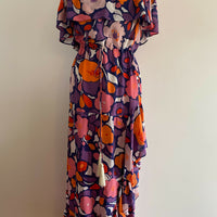 Women's Mister Zimi One Size Floral-Print Silk Dress