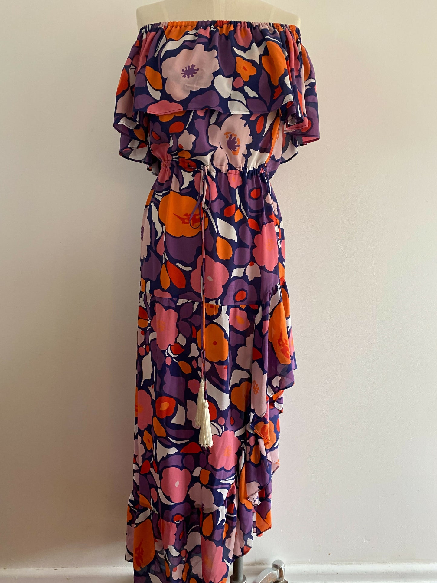 Women's Mister Zimi One Size Floral-Print Silk Dress