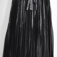 Portmans Black Pleated Skirt W/ Belt Ladies Various Sizes NEW