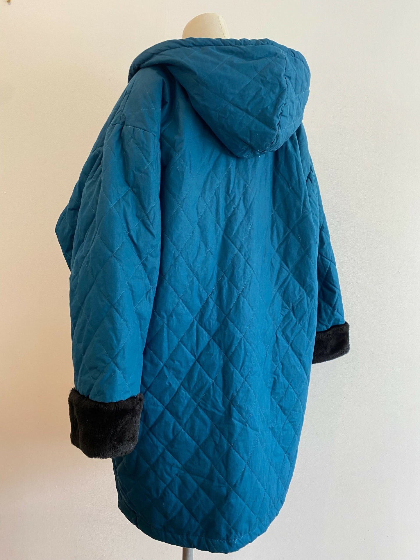 Women's Elelian Italy Size Large Green Parka Jacket