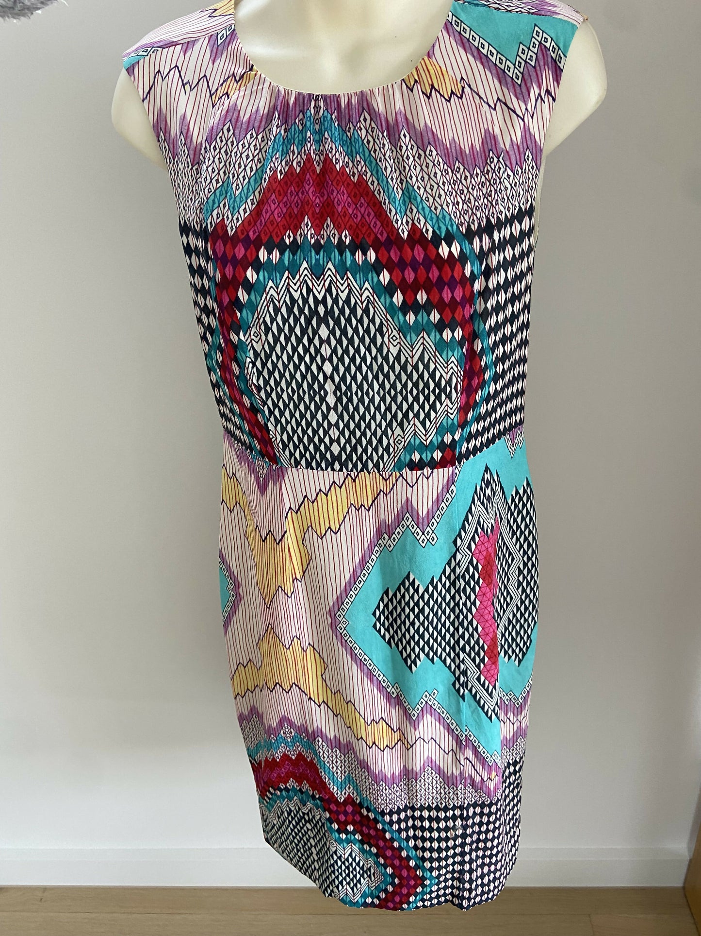 Kate Kosek + Gorman Size 6 Multicoloured Shift Dress