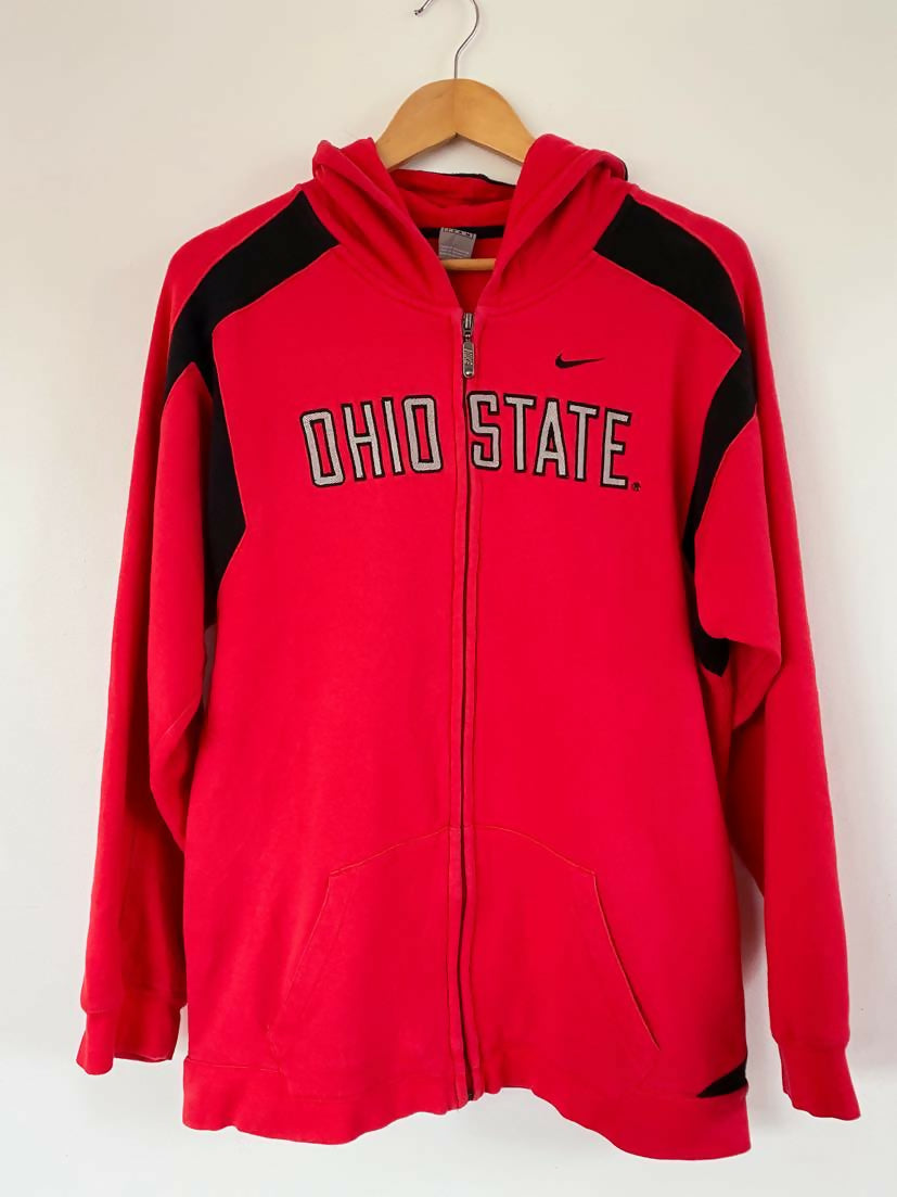 Men's Ohio State size XL red and black hooded sweatshirt