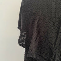 Women's Gorman Size 10 Black Textured Top