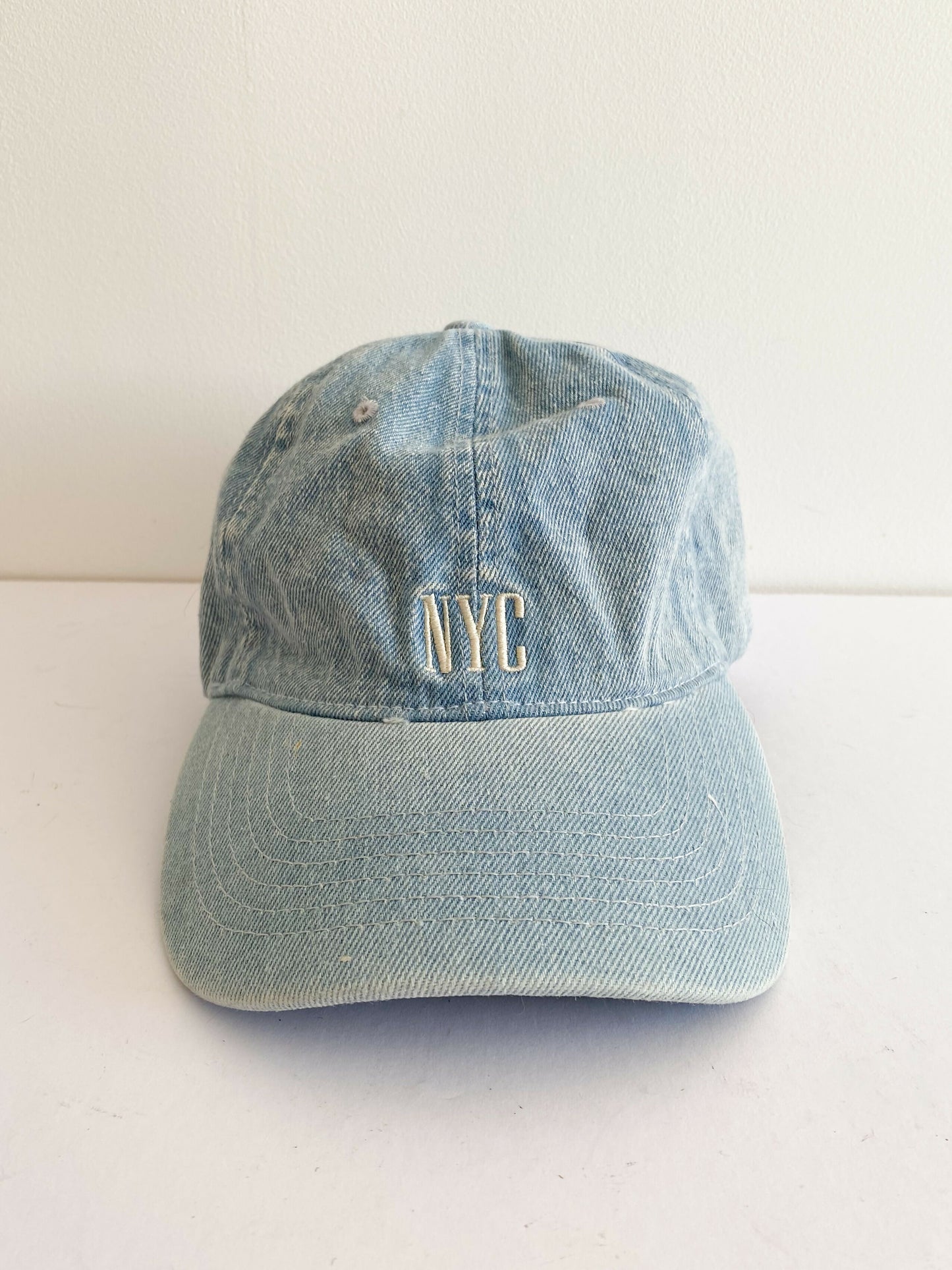 Men's Adjustable 'NYC' Denim Cotton Cap