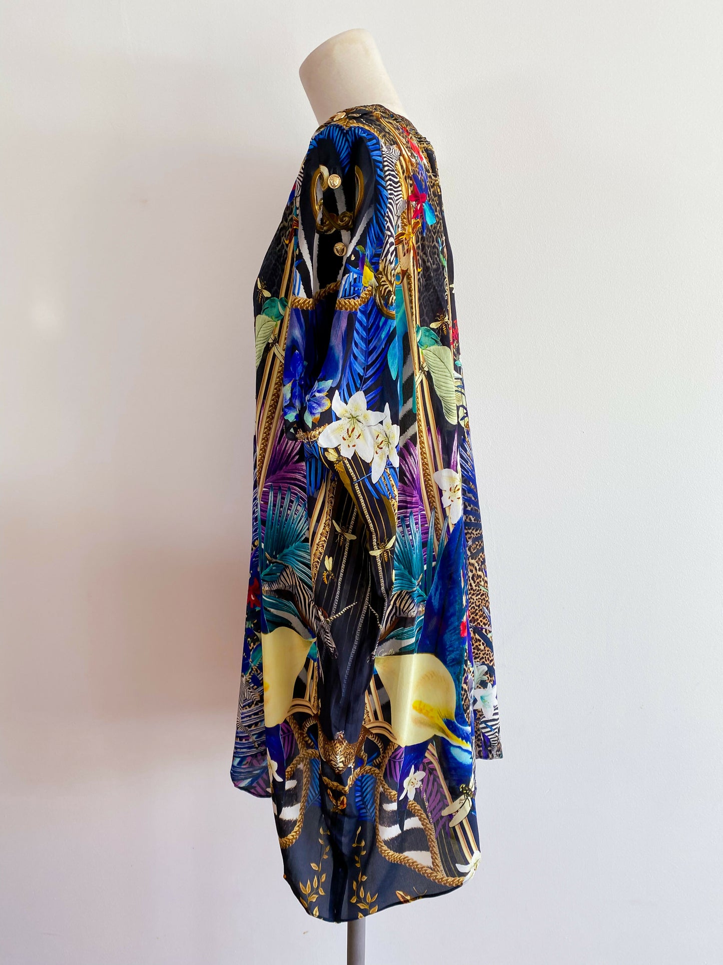 Camilla One Size Embellished Multicolour Kaftan