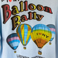 Men's Size XL Vintage 1993 Balloon Rally Blue Cotton-Blend Polo T-Shirt