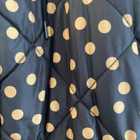 Women's Sass Size 10 Polka-Dot Black Puffa Jacket