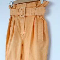 Sheike Size 6 Orange Paperbag-Waist pants