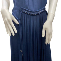 SAMPLE Wayne Cooper Midi Midnight Navy Dress Ladies Size 10 NEW