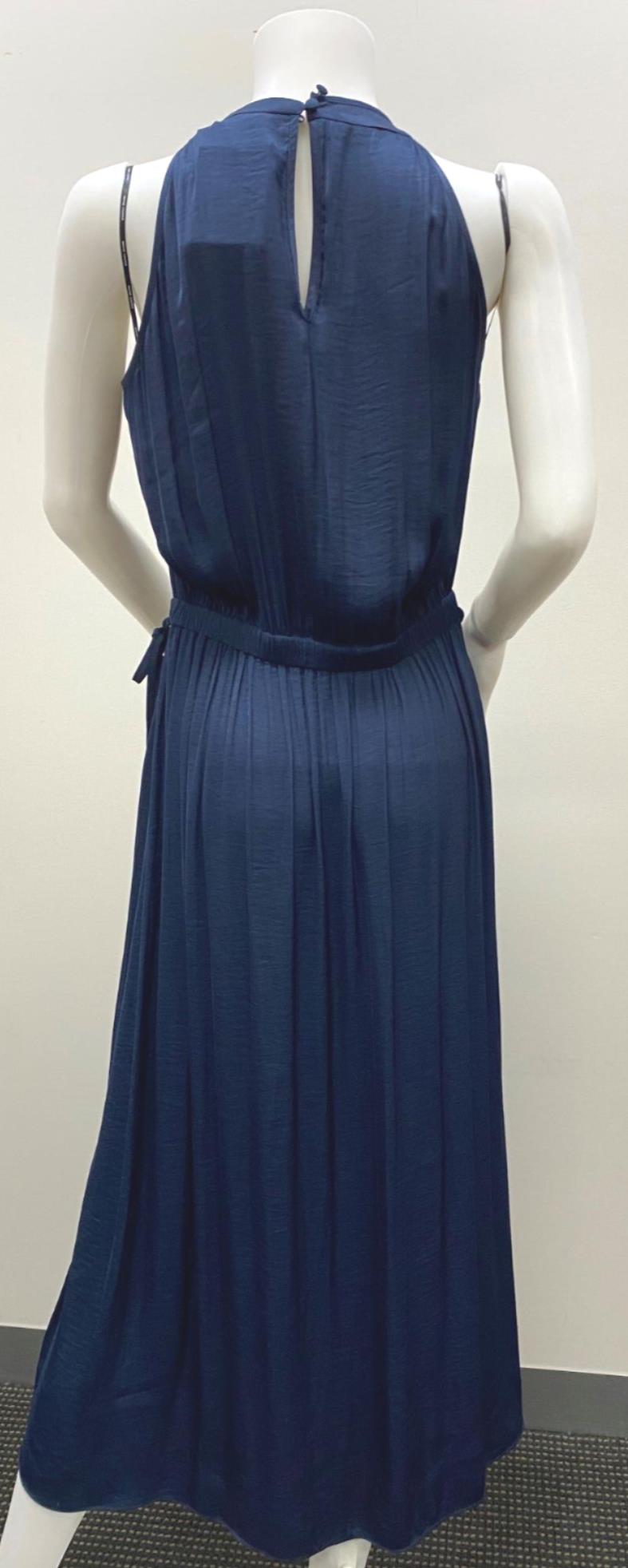 SAMPLE Wayne Cooper Midi Midnight Navy Dress Ladies Size 10 NEW