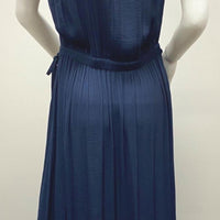 SAMPLE Wayne Cooper Midi Midnight Navy Dress Ladies Size 10 NEW