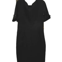 Raza Women Martini Black 3/4 Sleeve Ponti Pencil Dress Ladies Size 10 NEW