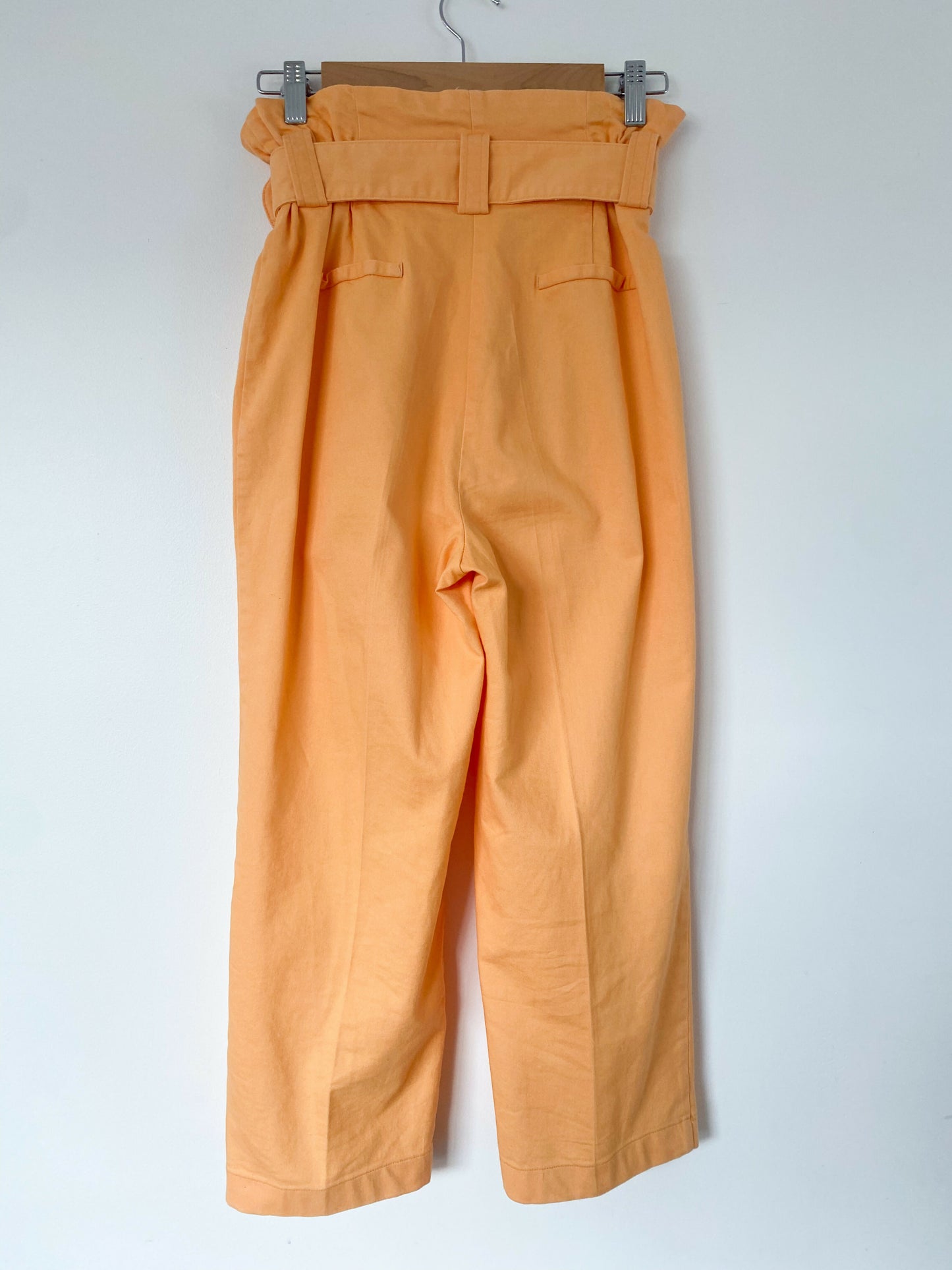 Sheike Size 6 Orange Paperbag-Waist pants