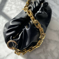 Black Faux Leather Bag