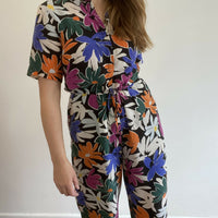 Women's Gorman Size 10 Floral-Print Jumpsuit
