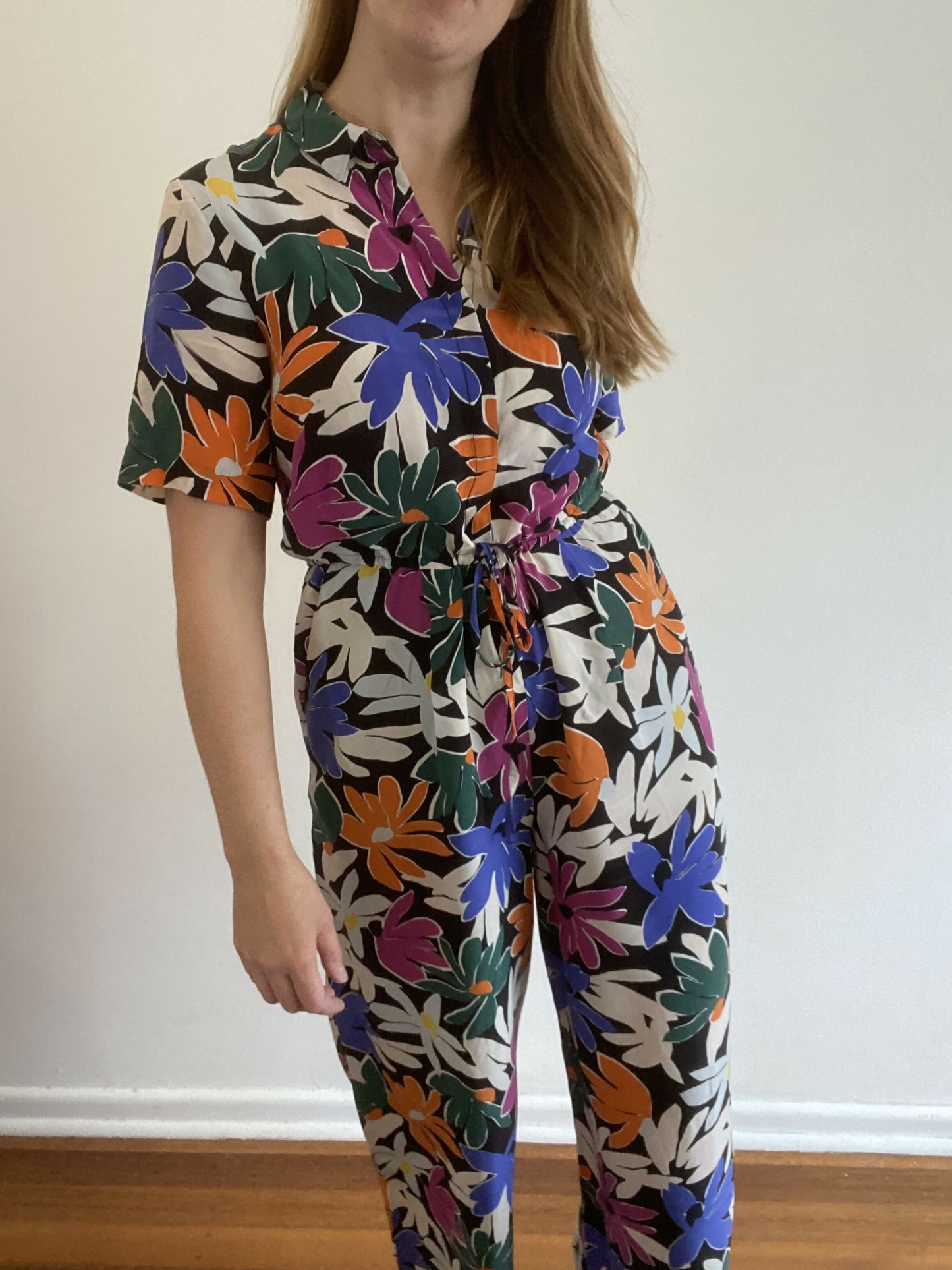 Women's Gorman Size 10 Floral-Print Jumpsuit