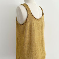 Vintage Gold Lurex Tank Top