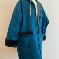 Women's Elelian Italy Size Large Green Parka Jacket